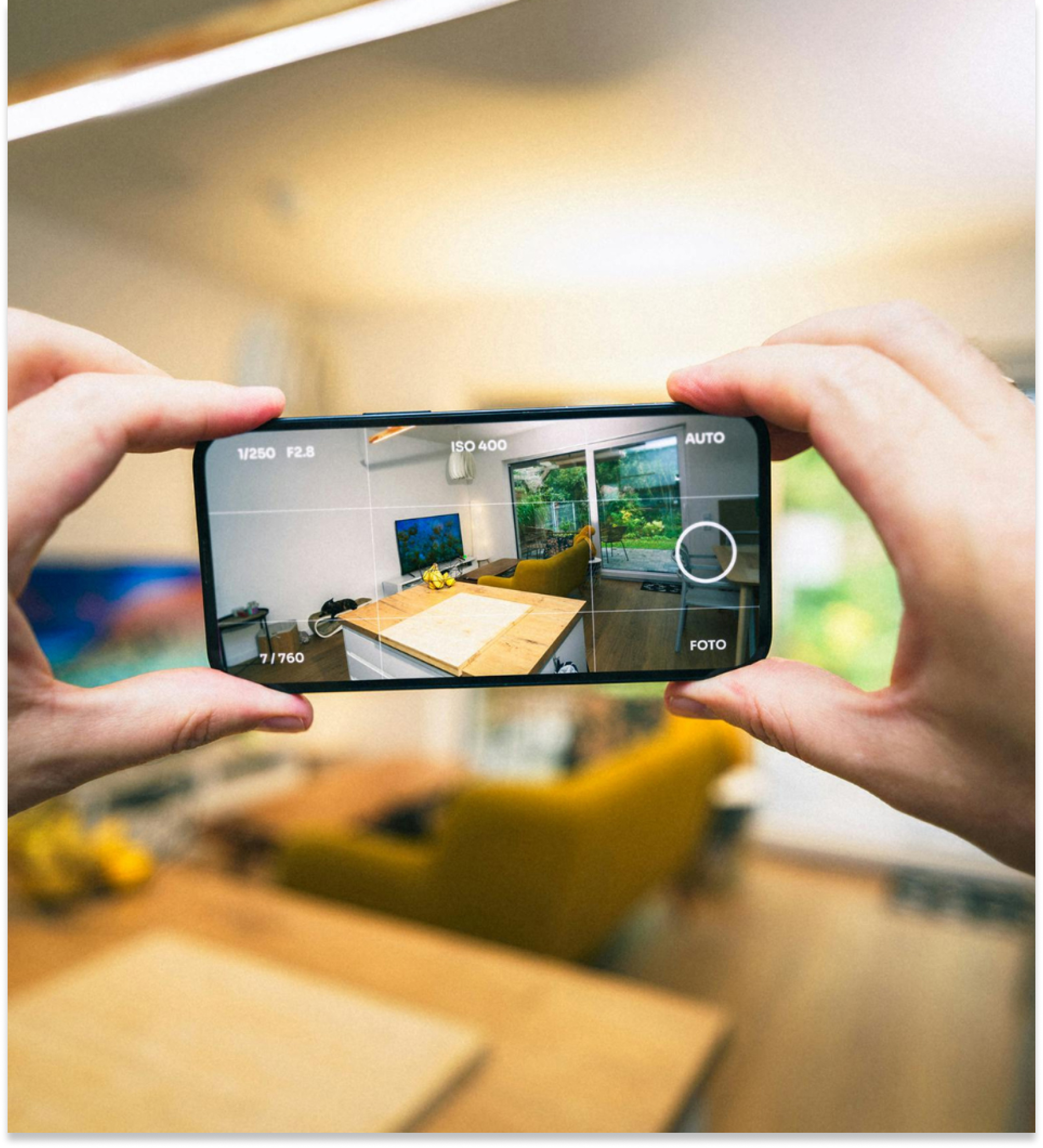 Agent documenting the condition of a property