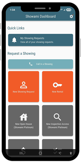 Showami app screenshot